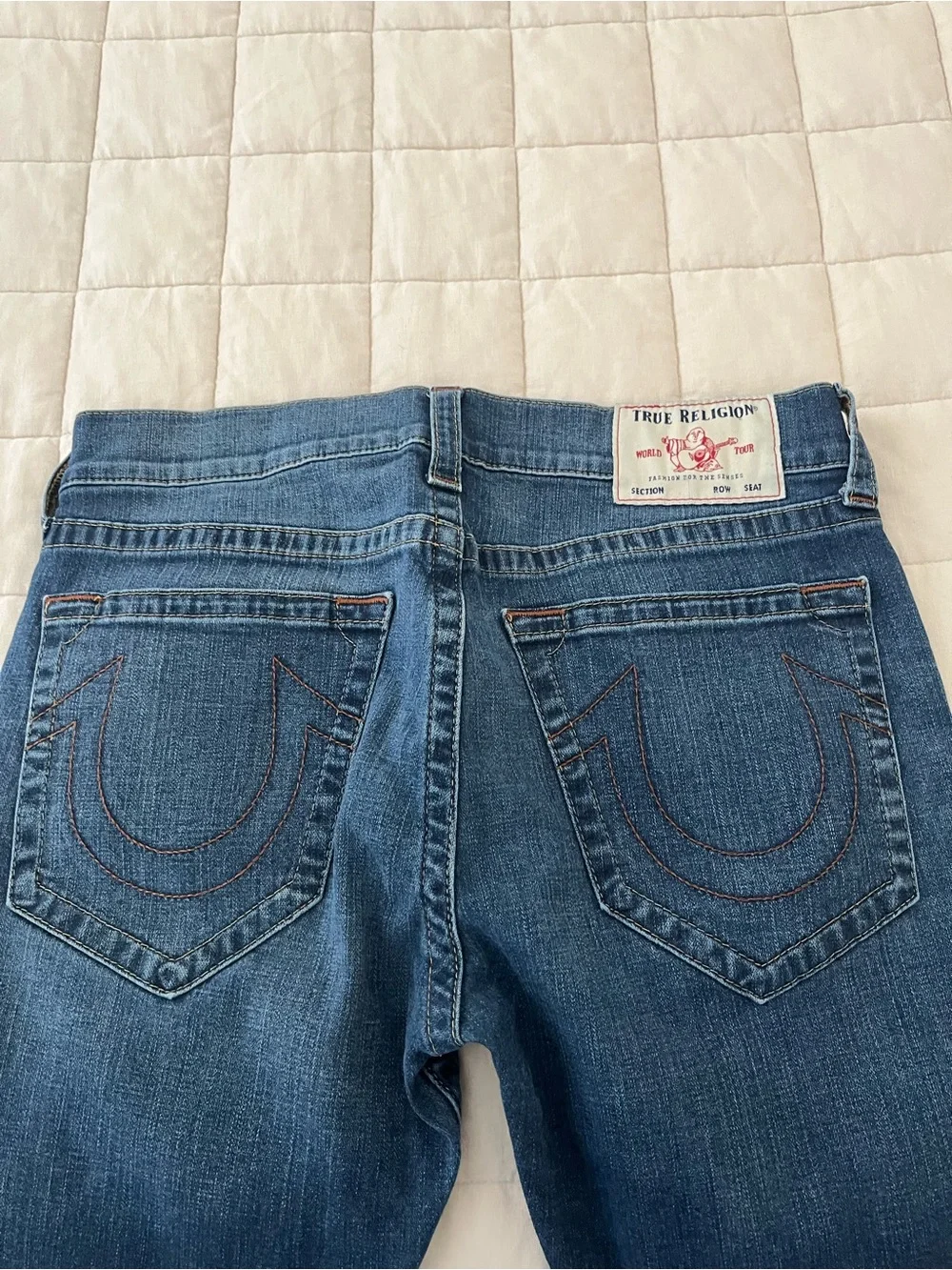 EUC True Religion Rocco Relaxed Skinny Jeans - Dark Blue size 34